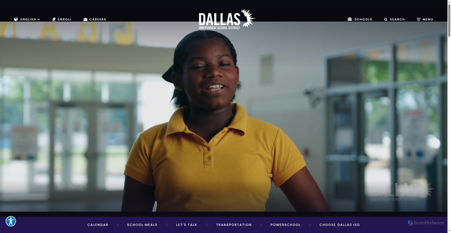 Security scan screenshot of https://www.dallasisd.org/