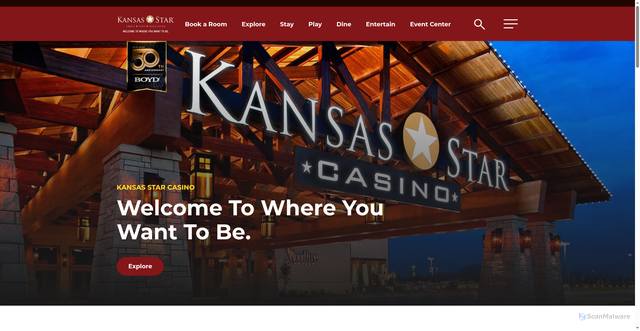 Security scan screenshot of https://kansasstar.boydgaming.com/