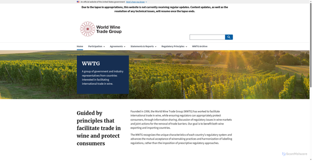 Security scan screenshot of https://www.wwtg.gov/