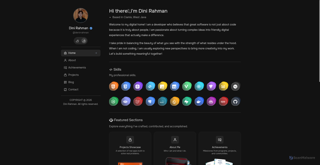 Security scan screenshot of https://personalweb-rjlof0ycyj.edgeone.dev/