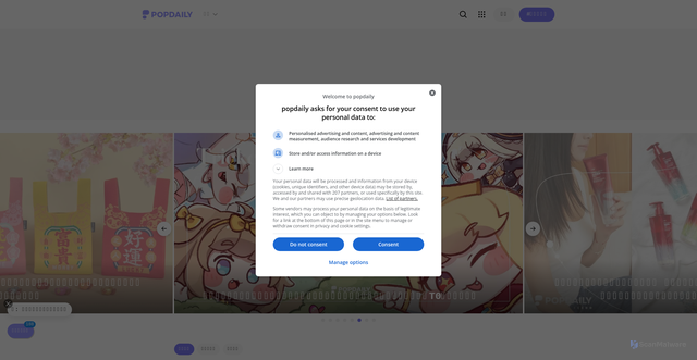 Security scan screenshot of https://popdaily.com.tw