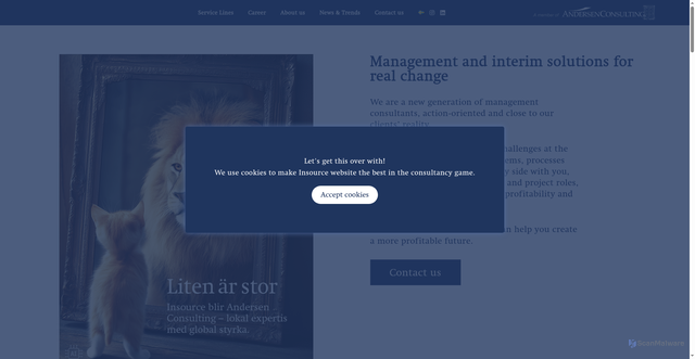 Security scan screenshot of https://insource.nu