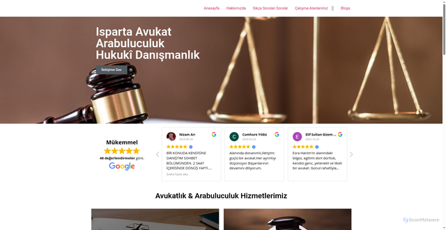 Security scan screenshot of https://esrataskinadiyaman.com