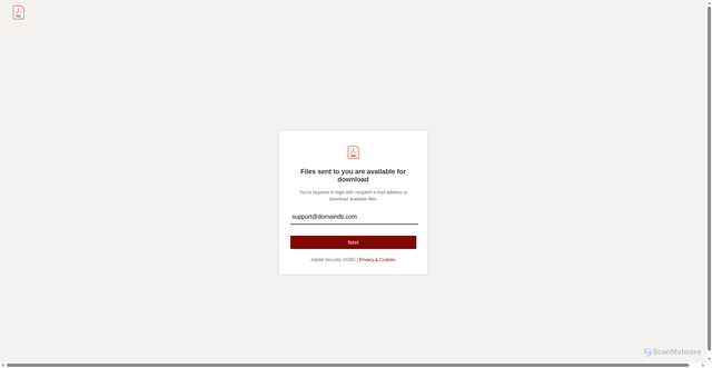 Security scan screenshot of https://kabeshop.hoc11.vn/wp-content/tu/Secure%20File%20Access-6.htm?email=support@domaindb.com
