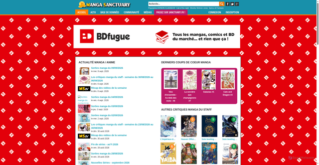 Security scan screenshot of https://manga-sanctuary.com