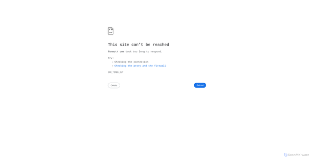 Security scan screenshot of https://funmoth.com/bize-ulasin