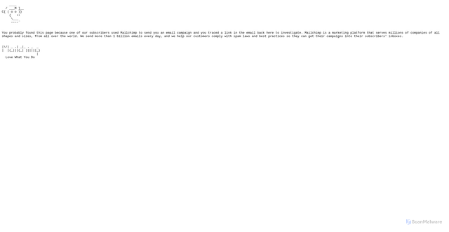 Security scan screenshot of https://smps.us5.list-manage.com
