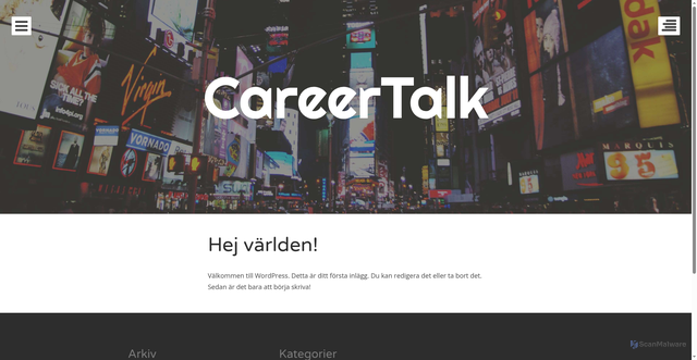 Security scan screenshot of https://intelligenta.se