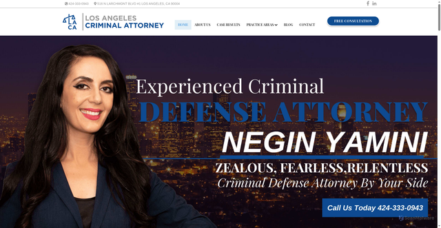Security scan screenshot of https://www.losangeles-criminalattorneys.com/
