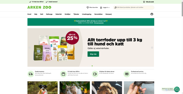 Security scan screenshot of https://arkenzoo.se