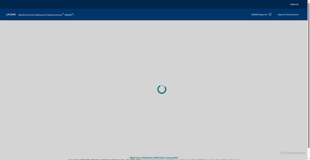 Security scan screenshot of https://mec.aamc.org/msar-ui/
