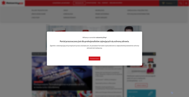 Security scan screenshot of https://ratownicy24.pl