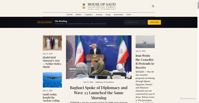 Security scan screenshot of https://houseofsaud.com/