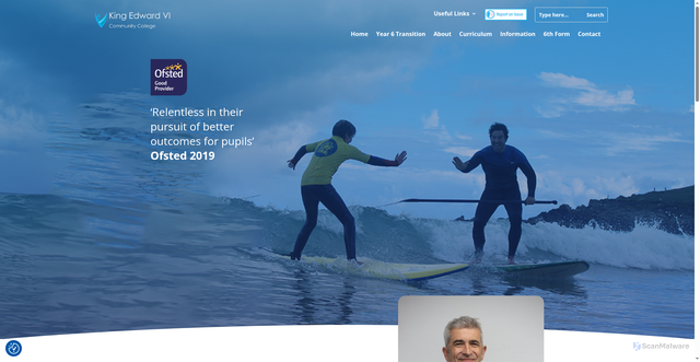 Security scan screenshot of https://www.kingedwardvi.org.uk/