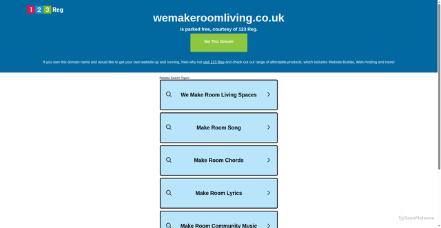 Security scan screenshot of http://wemakeroomliving.co.uk/
