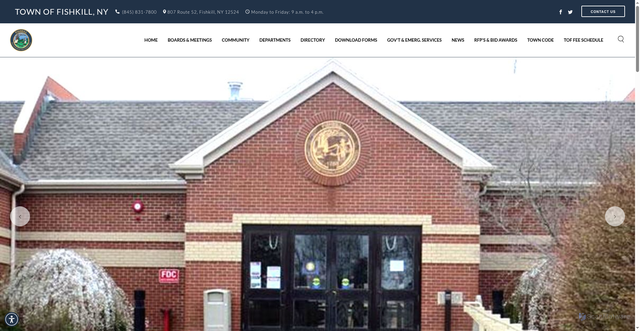 Security scan screenshot of https://www.fishkill-ny.gov/