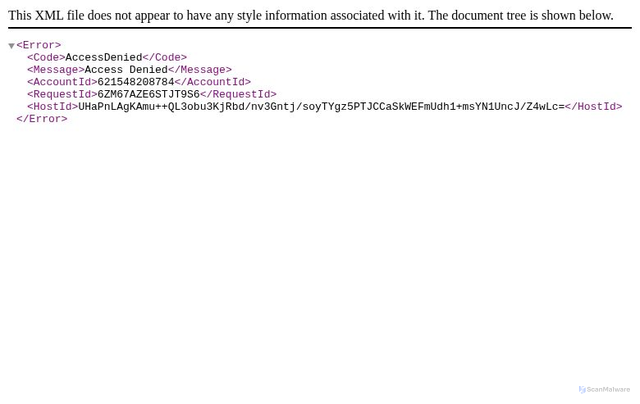 Security scan screenshot of https://support-led.s3.eu-north-1.amazonaws.com/