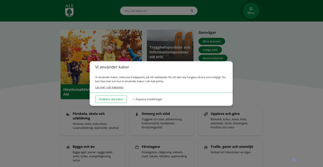 Security scan screenshot of https://ale.se/