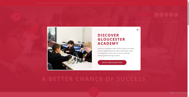 Security scan screenshot of https://www.gloucesteracademy.co.uk