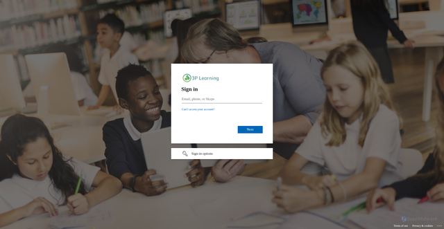 Security scan screenshot of https://id.3plearning.com