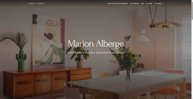 Security scan screenshot of https://www.marionalberge.com