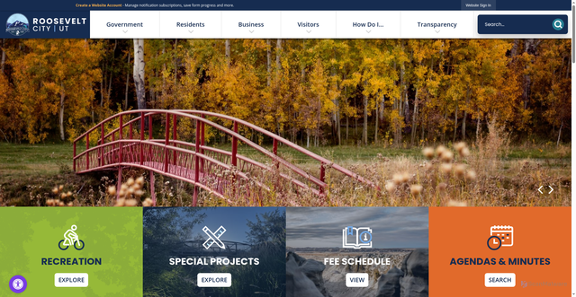 Security scan screenshot of https://rooseveltcity.gov/
