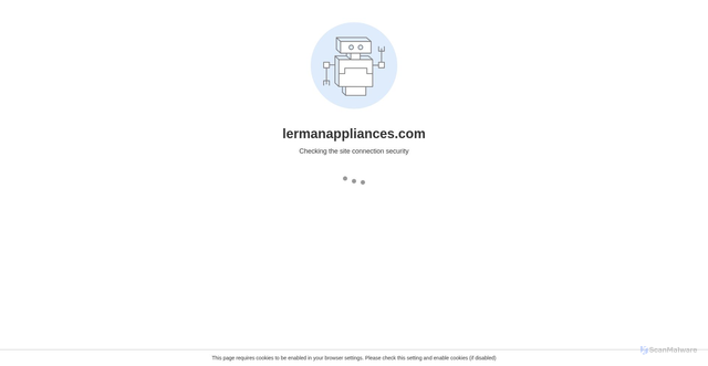 Security scan screenshot of https://lermanappliances.com