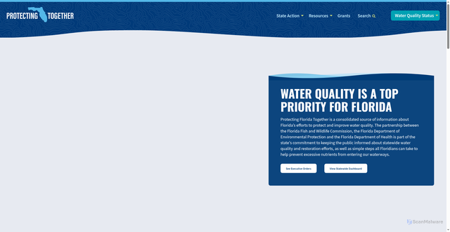 Security scan screenshot of https://protectingfltogether.gov/