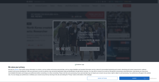 Security scan screenshot of https://www.nknews.org/?p=964138