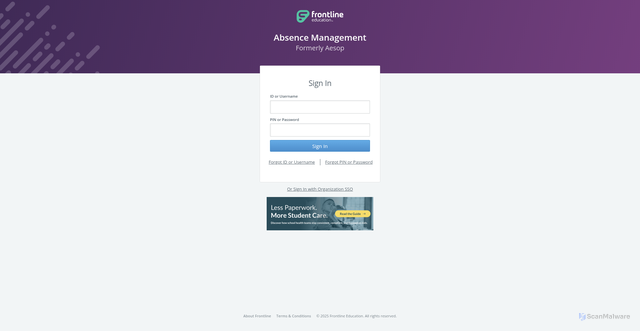 Security scan screenshot of https://emp.aesoponline.com