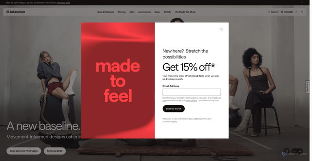 Security scan screenshot of https://lululemon.bttn.io