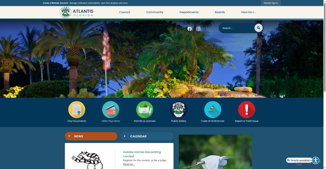 Security scan screenshot of https://atlantisfl.gov/