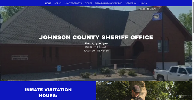 Security scan screenshot of https://johnsoncountyso-ne.gov/