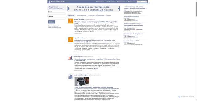 Security scan screenshot of https://bizon.ru