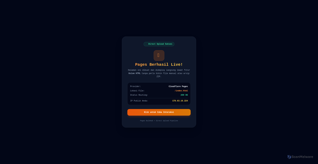 Security scan screenshot of https://tes-23q.pages.dev/