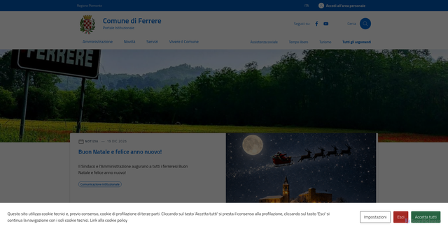 Security scan screenshot of https://comune.ferrere.at.it/
