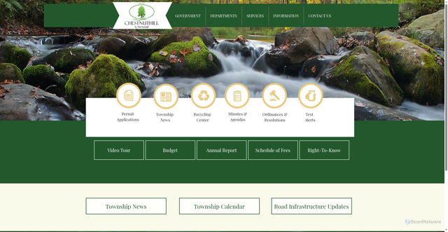 Security scan screenshot of https://www.chestnuthilltwp-pa.gov/