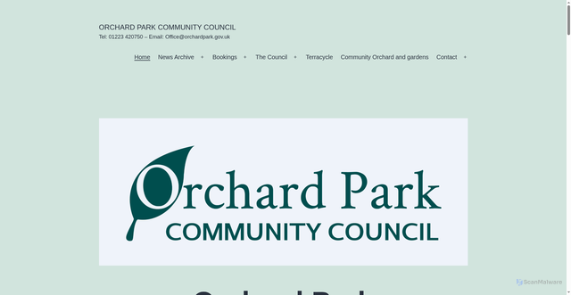 Security scan screenshot of https://orchardpark.gov.uk/