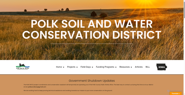 Security scan screenshot of https://polkswcdiowa.gov/