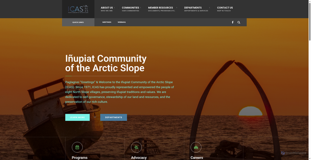 Security scan screenshot of https://icas-nsn.gov/