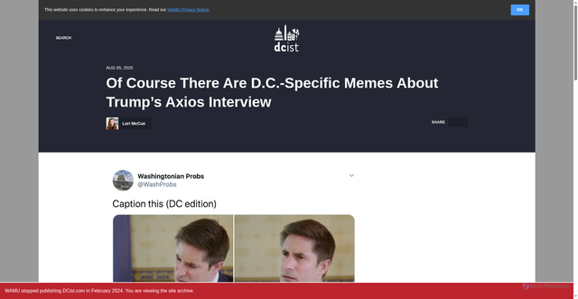 Security scan screenshot of https://dcist.com/story/20/08/05/dc-specific-memes-trump-axios/