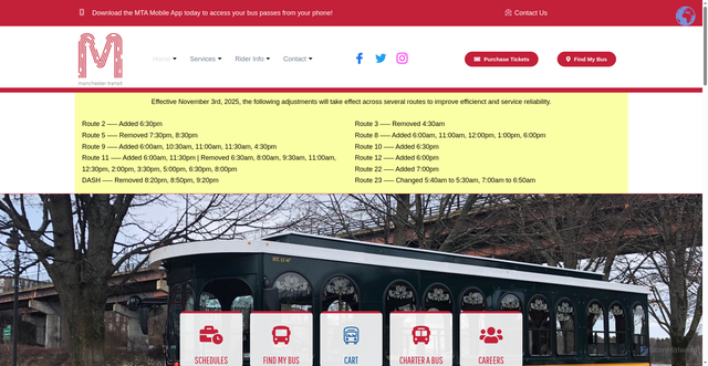 Security scan screenshot of https://mtabus.org/