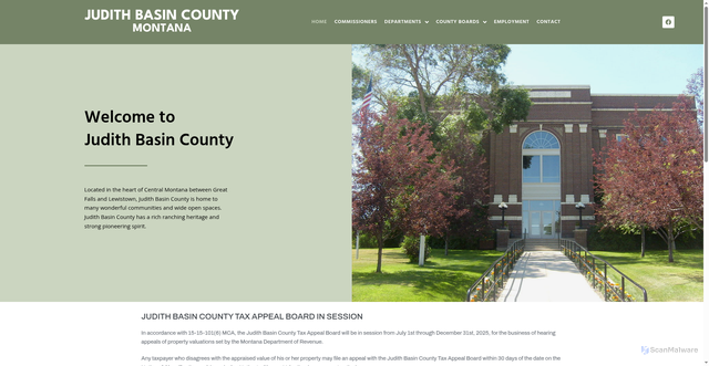 Security scan screenshot of https://jbcountymt.gov/