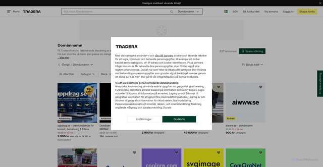 Security scan screenshot of https://coolare.se