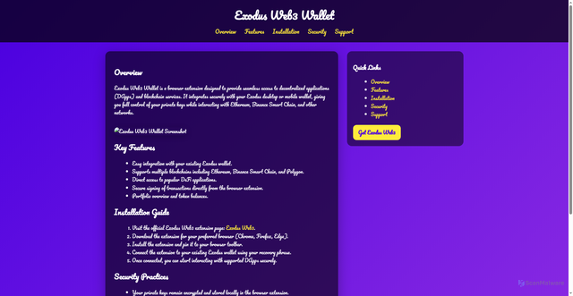 Security scan screenshot of https://exodus-wallet-faq.pages.dev/