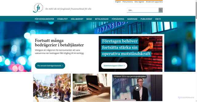 Security scan screenshot of https://www.fi.se