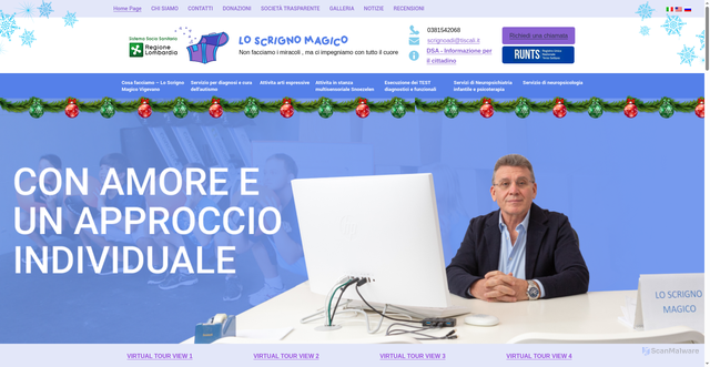 Security scan screenshot of https://scrignomagico.com/