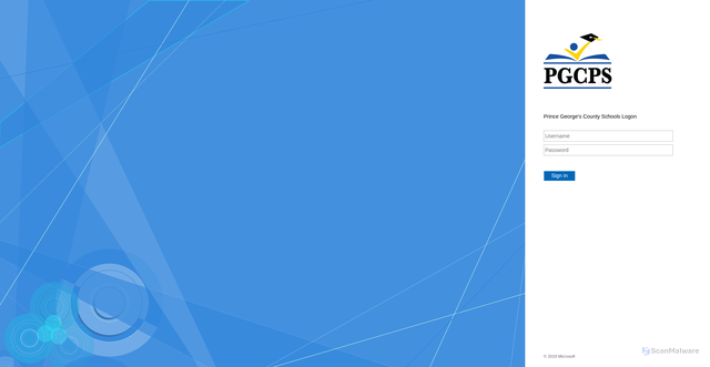 Security scan screenshot of https://pgcps.instructure.com/