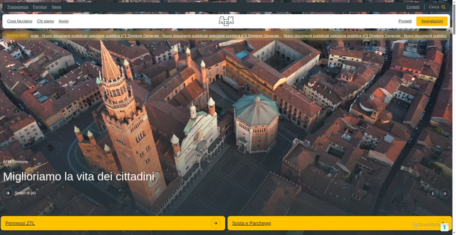 Security scan screenshot of https://aemcremona.it/
