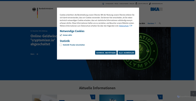 Security scan screenshot of https://www.bka.de/DE/Home/home_node.html